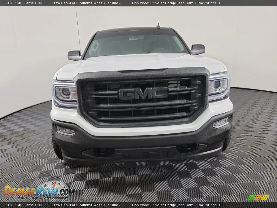 2018 GMC Sierra 1500 SLT Crew Cab 4WD Summit White / Jet Black Photo #6