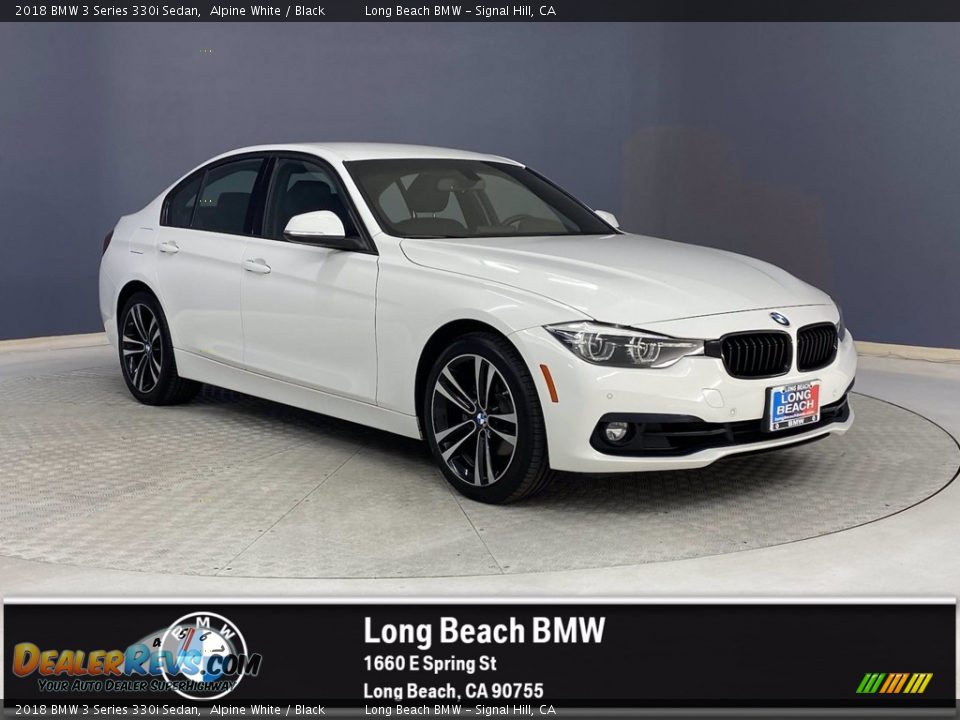 2018 BMW 3 Series 330i Sedan Alpine White / Black Photo #1