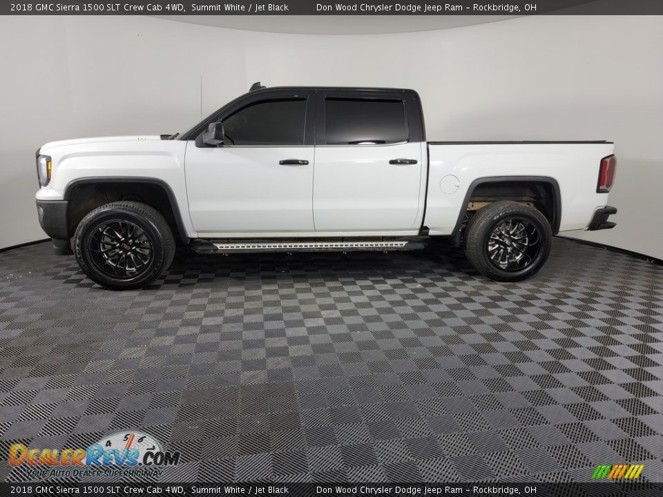 2018 GMC Sierra 1500 SLT Crew Cab 4WD Summit White / Jet Black Photo #8