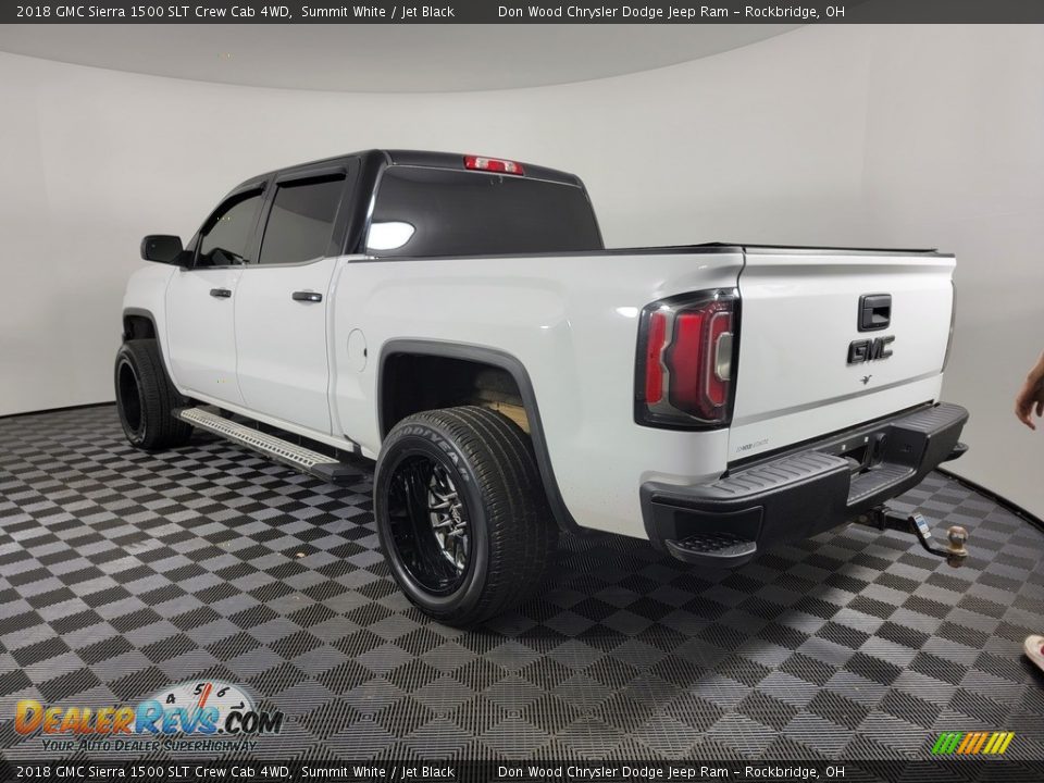 2018 GMC Sierra 1500 SLT Crew Cab 4WD Summit White / Jet Black Photo #9
