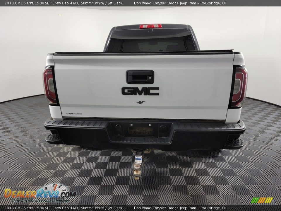 2018 GMC Sierra 1500 SLT Crew Cab 4WD Summit White / Jet Black Photo #10