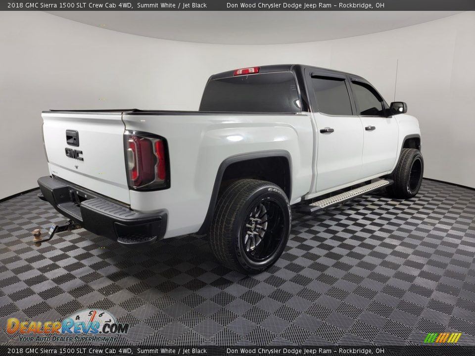 2018 GMC Sierra 1500 SLT Crew Cab 4WD Summit White / Jet Black Photo #11