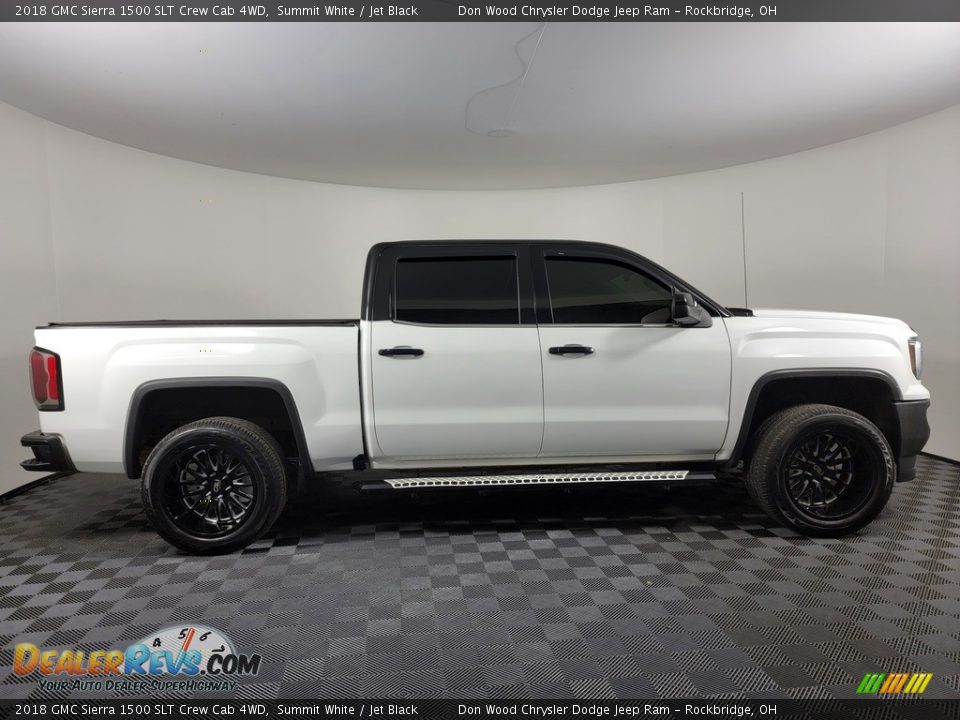 2018 GMC Sierra 1500 SLT Crew Cab 4WD Summit White / Jet Black Photo #12