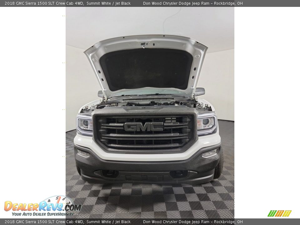 2018 GMC Sierra 1500 SLT Crew Cab 4WD Summit White / Jet Black Photo #14