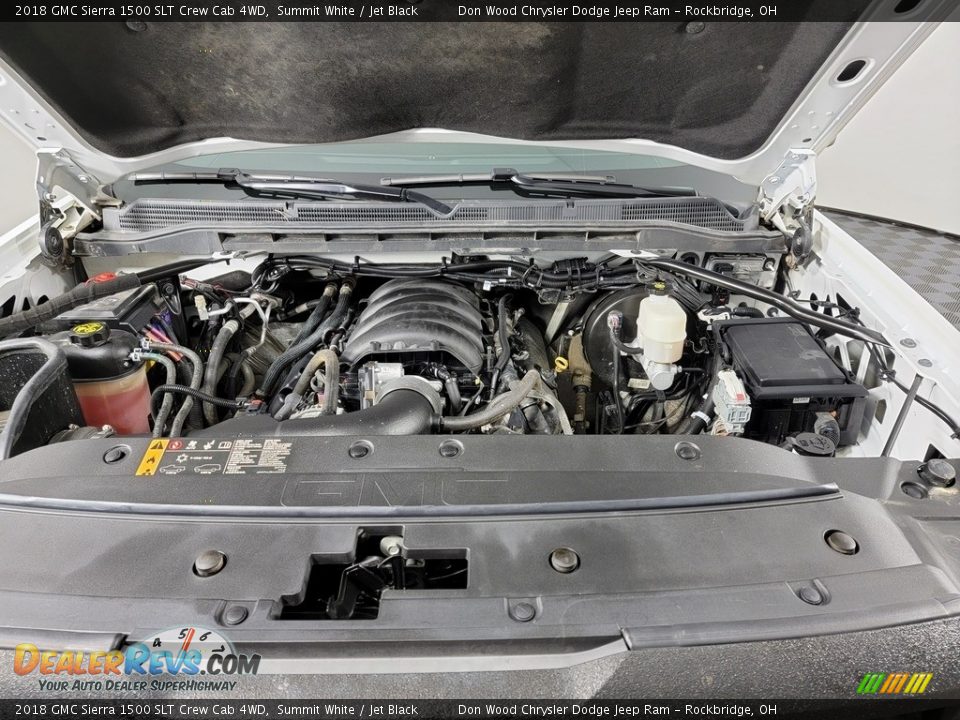 2018 GMC Sierra 1500 SLT Crew Cab 4WD Summit White / Jet Black Photo #15