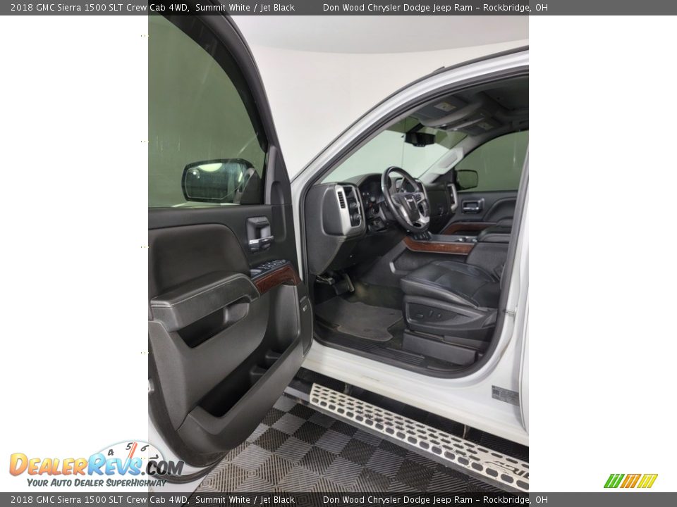 2018 GMC Sierra 1500 SLT Crew Cab 4WD Summit White / Jet Black Photo #16