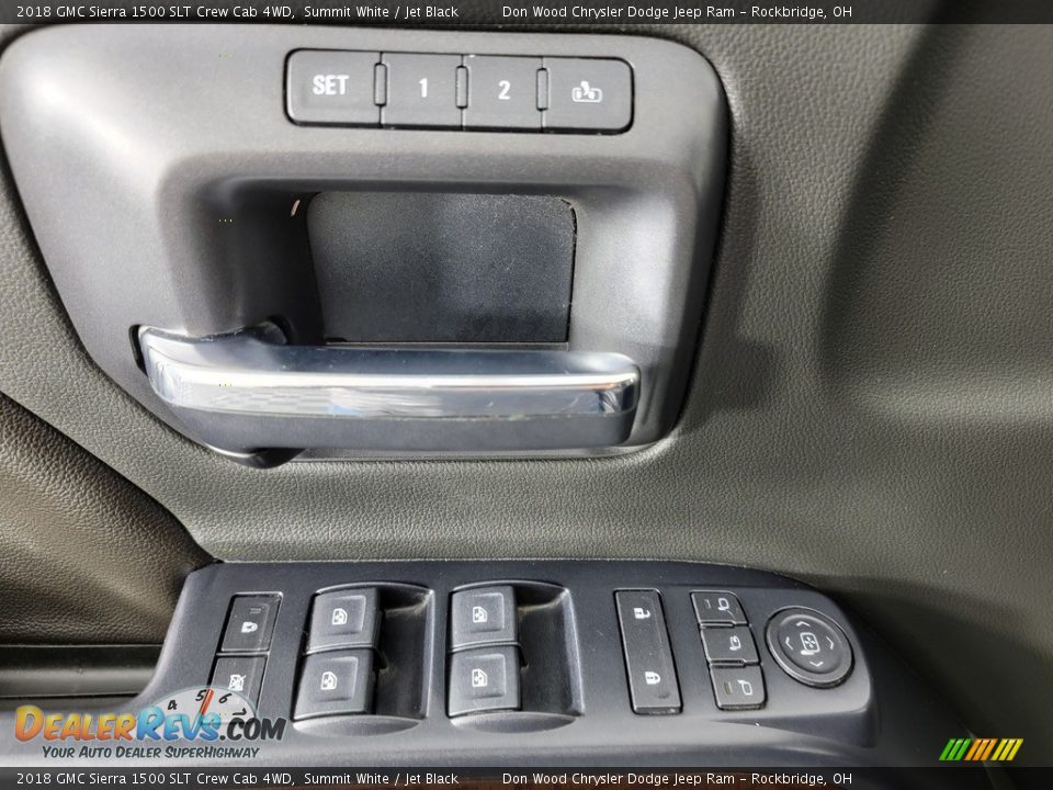 2018 GMC Sierra 1500 SLT Crew Cab 4WD Summit White / Jet Black Photo #18