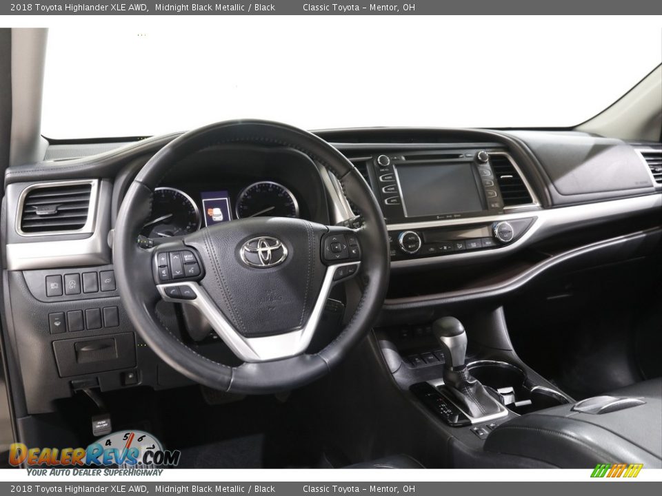 2018 Toyota Highlander XLE AWD Midnight Black Metallic / Black Photo #6