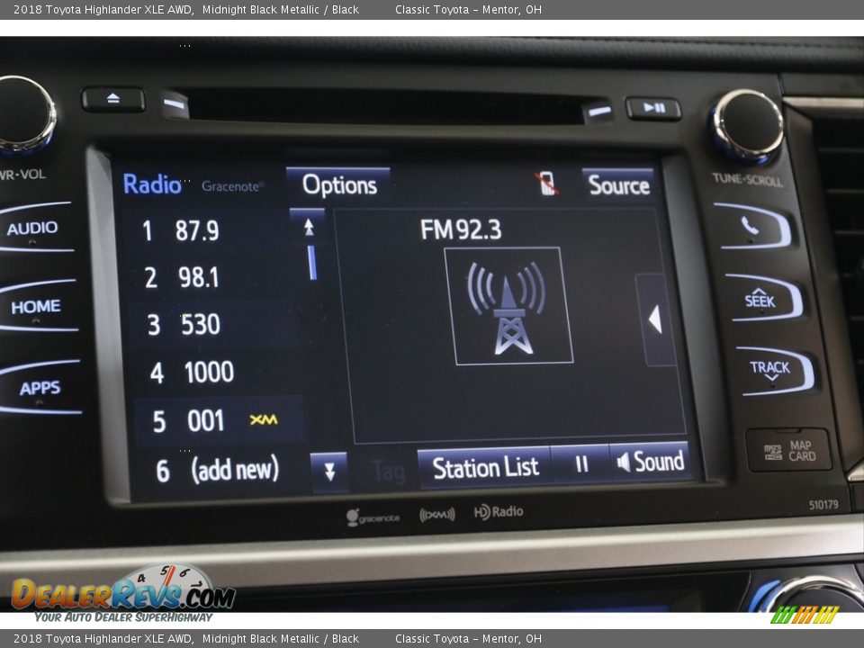 2018 Toyota Highlander XLE AWD Midnight Black Metallic / Black Photo #12
