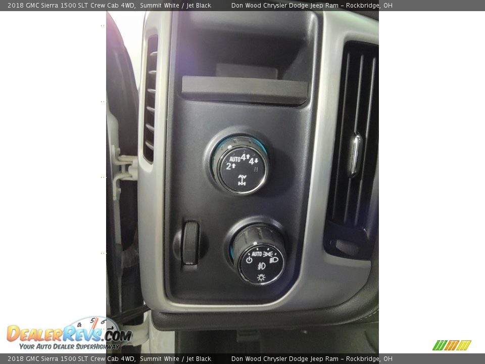2018 GMC Sierra 1500 SLT Crew Cab 4WD Summit White / Jet Black Photo #24