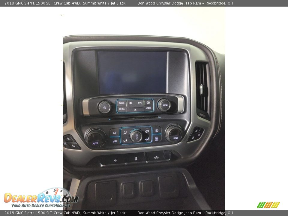 2018 GMC Sierra 1500 SLT Crew Cab 4WD Summit White / Jet Black Photo #25