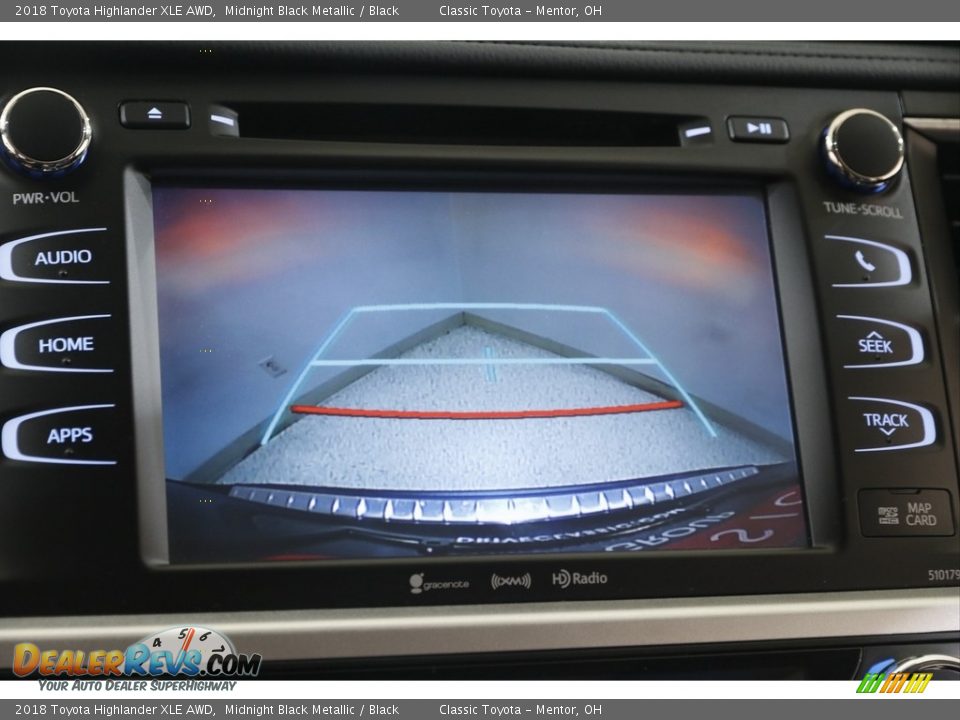 2018 Toyota Highlander XLE AWD Midnight Black Metallic / Black Photo #13