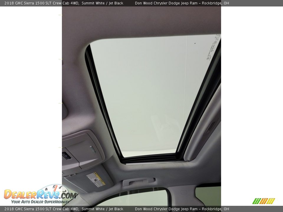 2018 GMC Sierra 1500 SLT Crew Cab 4WD Summit White / Jet Black Photo #28