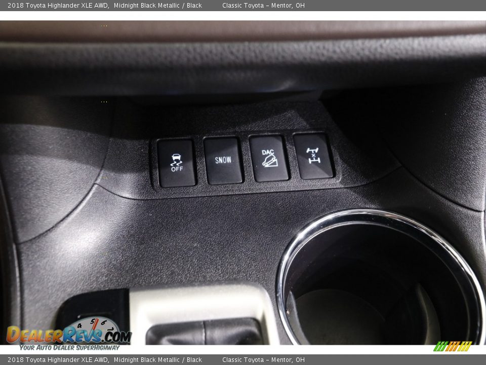2018 Toyota Highlander XLE AWD Midnight Black Metallic / Black Photo #15