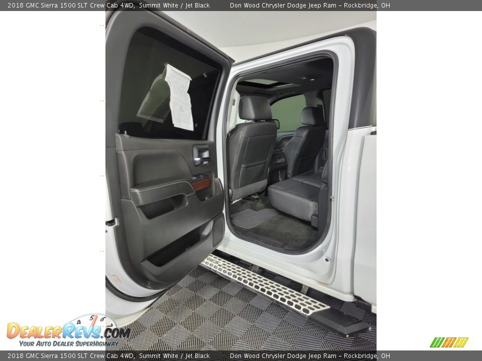 2018 GMC Sierra 1500 SLT Crew Cab 4WD Summit White / Jet Black Photo #29