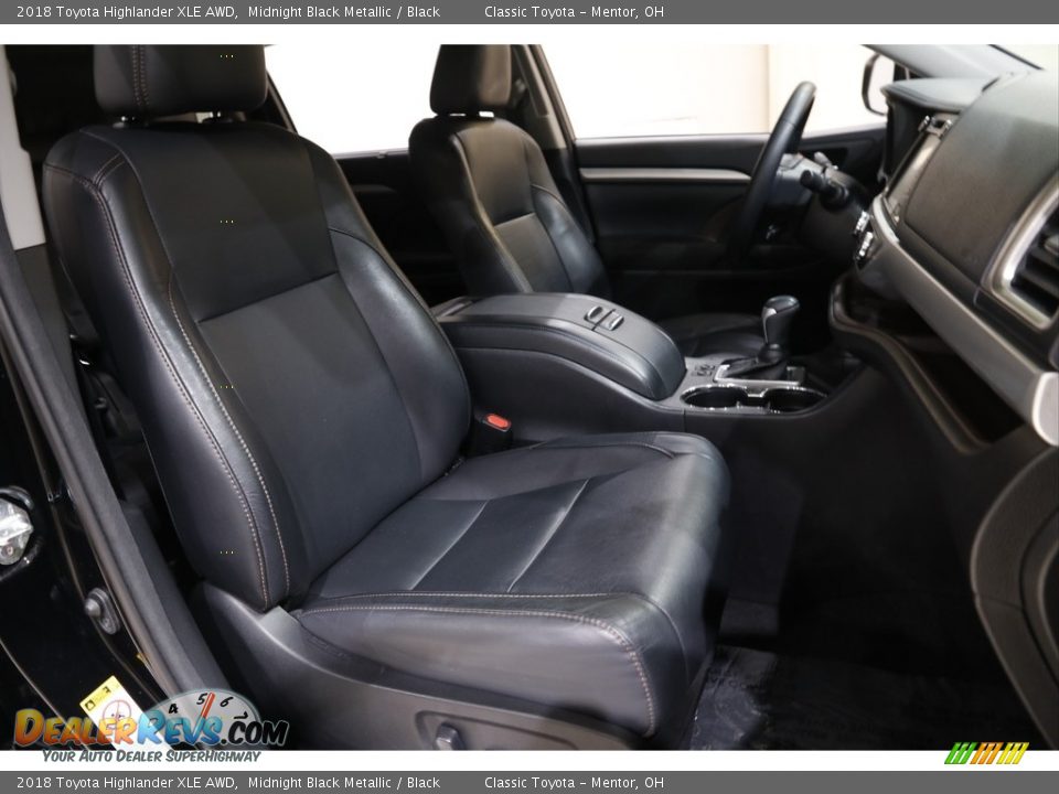 2018 Toyota Highlander XLE AWD Midnight Black Metallic / Black Photo #16