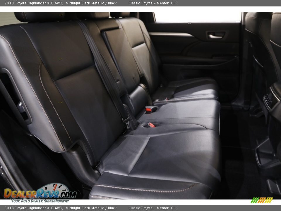 2018 Toyota Highlander XLE AWD Midnight Black Metallic / Black Photo #17