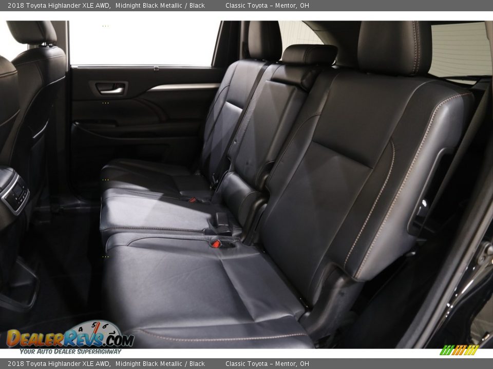 2018 Toyota Highlander XLE AWD Midnight Black Metallic / Black Photo #18