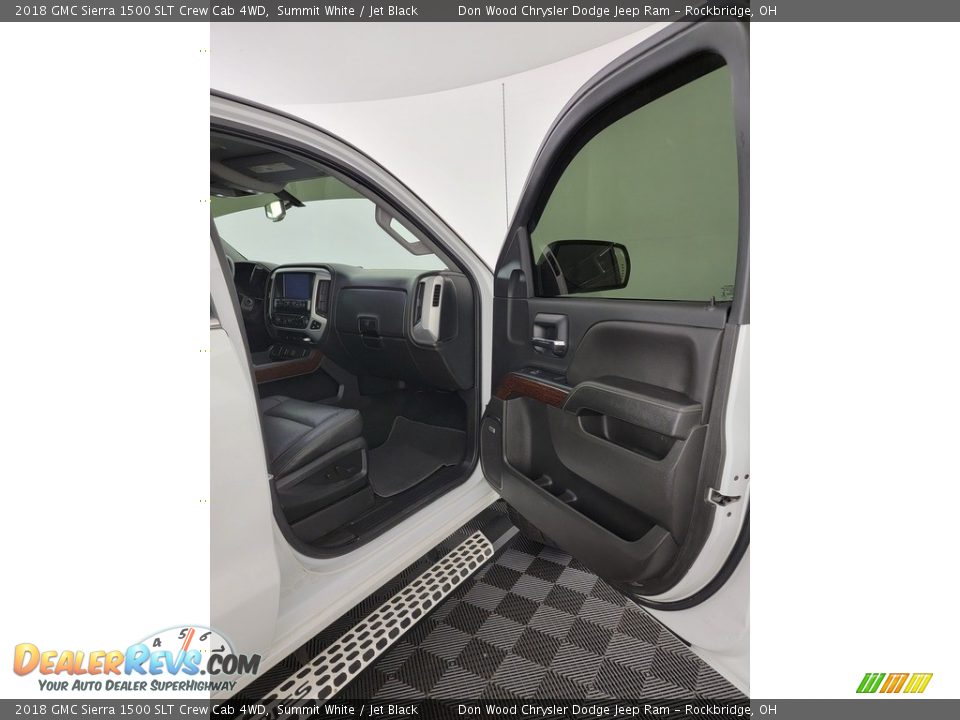 2018 GMC Sierra 1500 SLT Crew Cab 4WD Summit White / Jet Black Photo #32