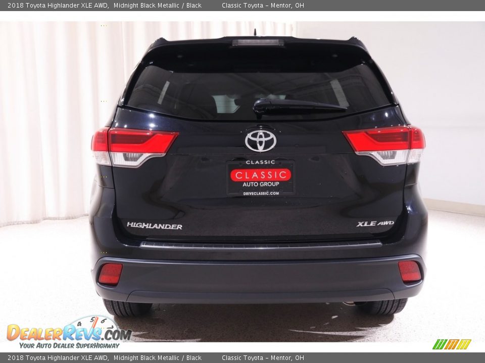 2018 Toyota Highlander XLE AWD Midnight Black Metallic / Black Photo #20