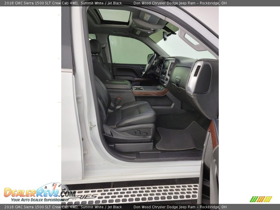 2018 GMC Sierra 1500 SLT Crew Cab 4WD Summit White / Jet Black Photo #34