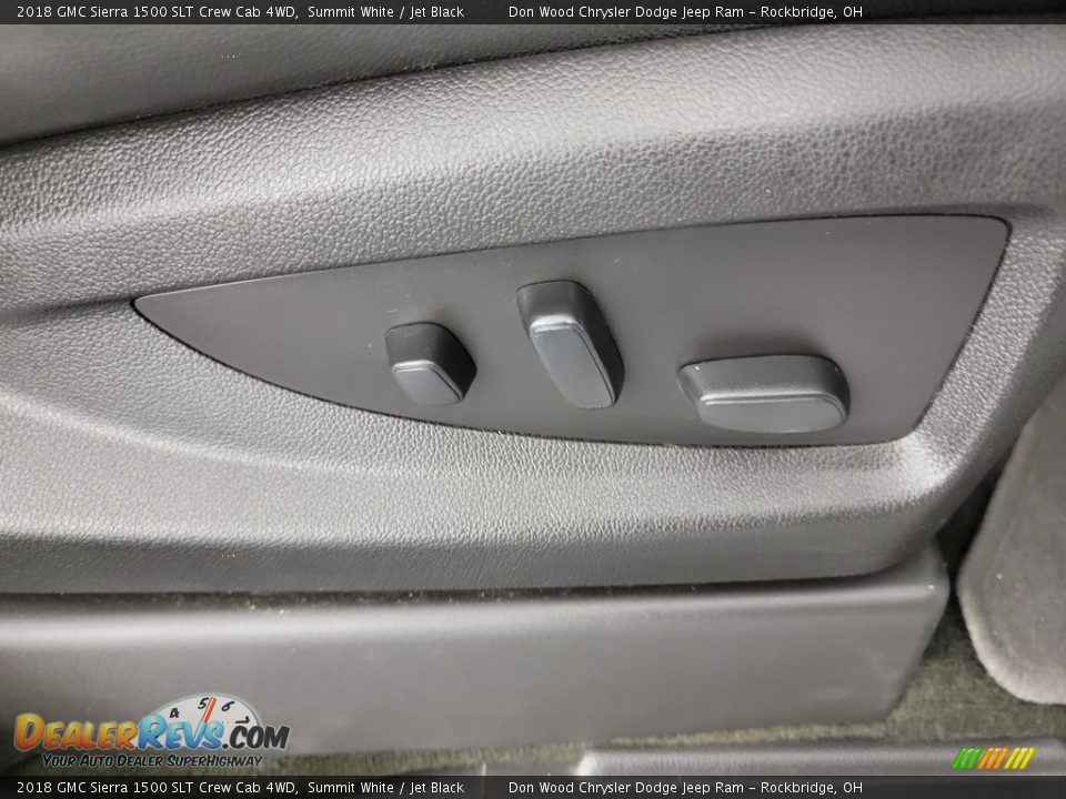 2018 GMC Sierra 1500 SLT Crew Cab 4WD Summit White / Jet Black Photo #35