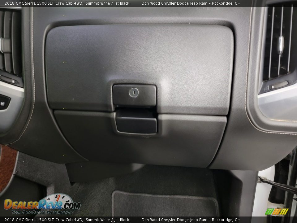 2018 GMC Sierra 1500 SLT Crew Cab 4WD Summit White / Jet Black Photo #36