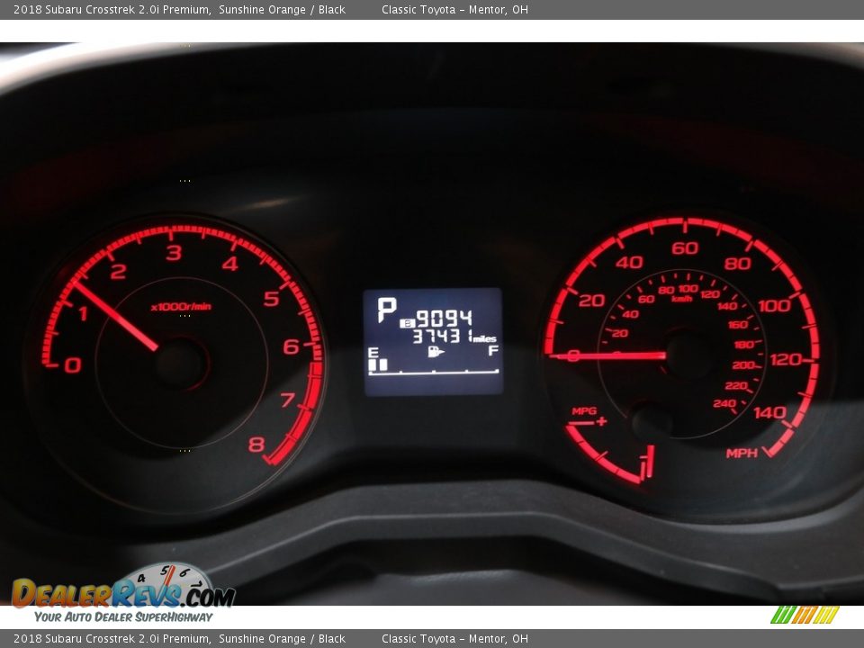 2018 Subaru Crosstrek 2.0i Premium Sunshine Orange / Black Photo #8