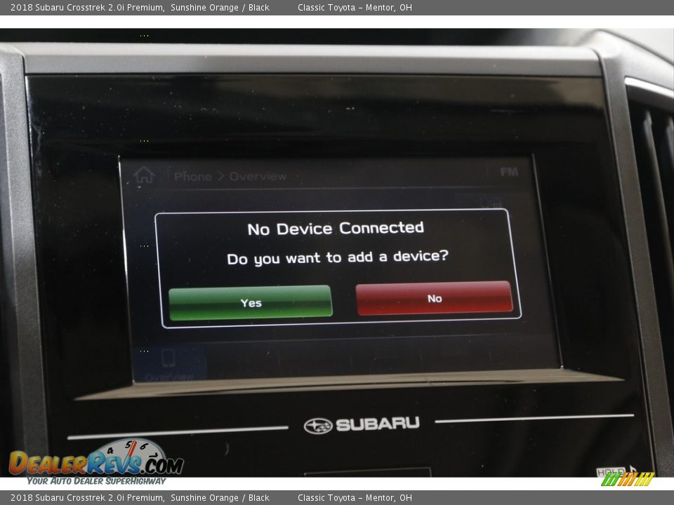 2018 Subaru Crosstrek 2.0i Premium Sunshine Orange / Black Photo #12