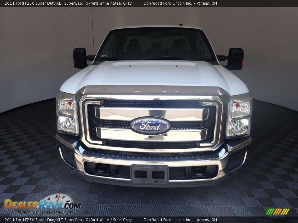 2011 Ford F250 Super Duty XLT SuperCab Oxford White / Steel Gray Photo #5