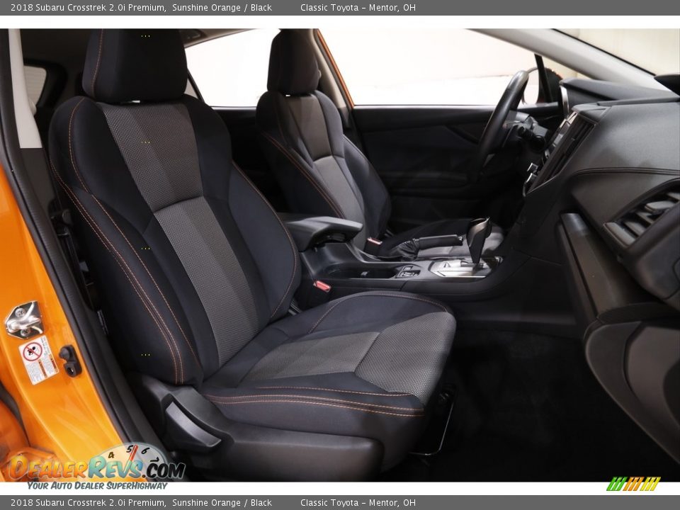 2018 Subaru Crosstrek 2.0i Premium Sunshine Orange / Black Photo #15