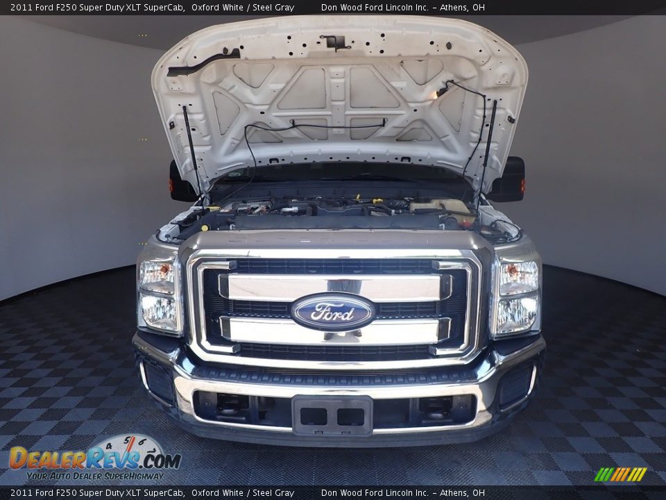2011 Ford F250 Super Duty XLT SuperCab Oxford White / Steel Gray Photo #6