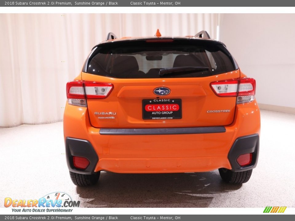 2018 Subaru Crosstrek 2.0i Premium Sunshine Orange / Black Photo #18