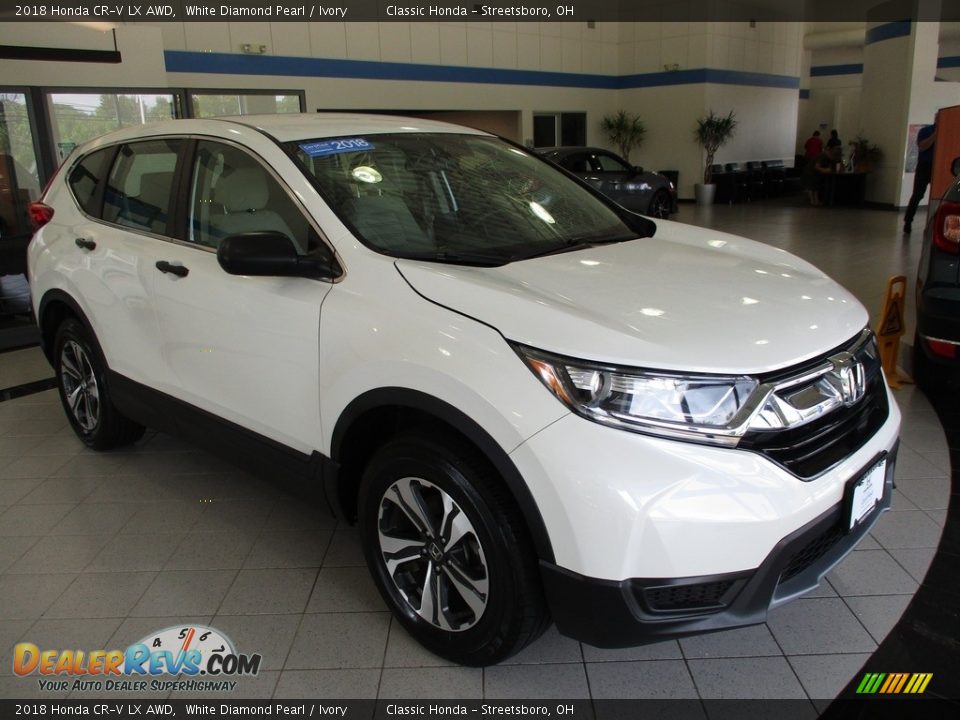 2018 Honda CR-V LX AWD White Diamond Pearl / Ivory Photo #3