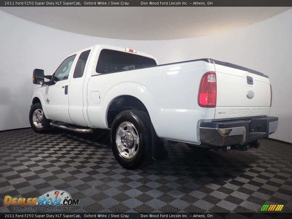 2011 Ford F250 Super Duty XLT SuperCab Oxford White / Steel Gray Photo #11