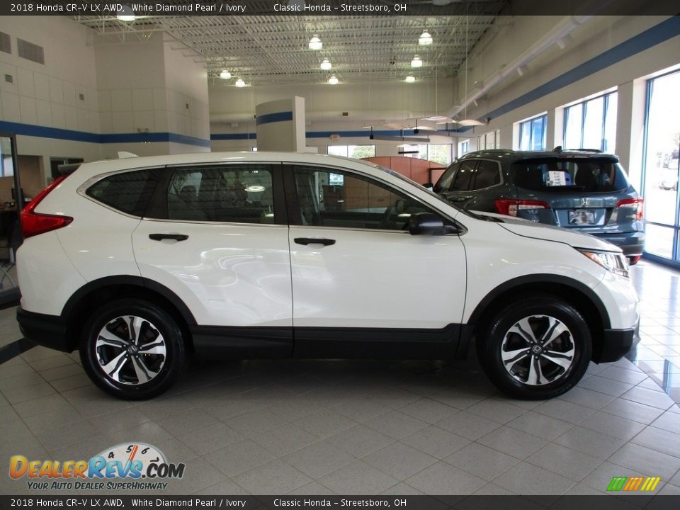 2018 Honda CR-V LX AWD White Diamond Pearl / Ivory Photo #4