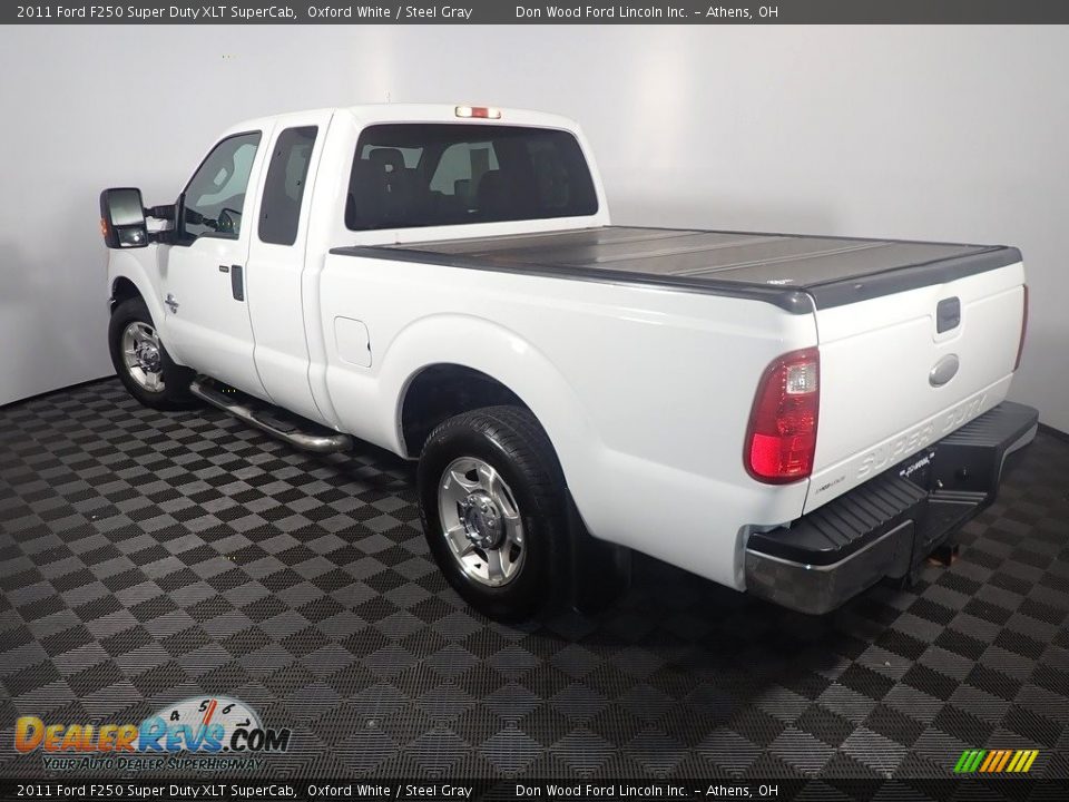 2011 Ford F250 Super Duty XLT SuperCab Oxford White / Steel Gray Photo #12