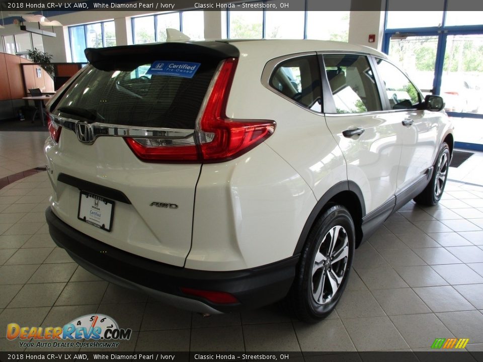 2018 Honda CR-V LX AWD White Diamond Pearl / Ivory Photo #7