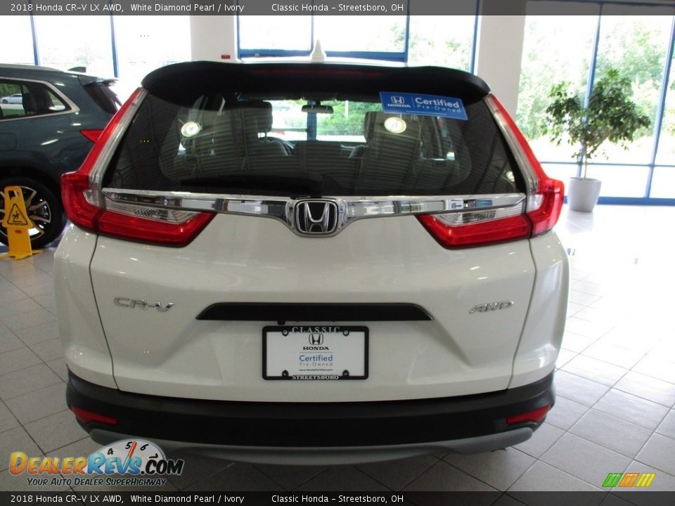 2018 Honda CR-V LX AWD White Diamond Pearl / Ivory Photo #8