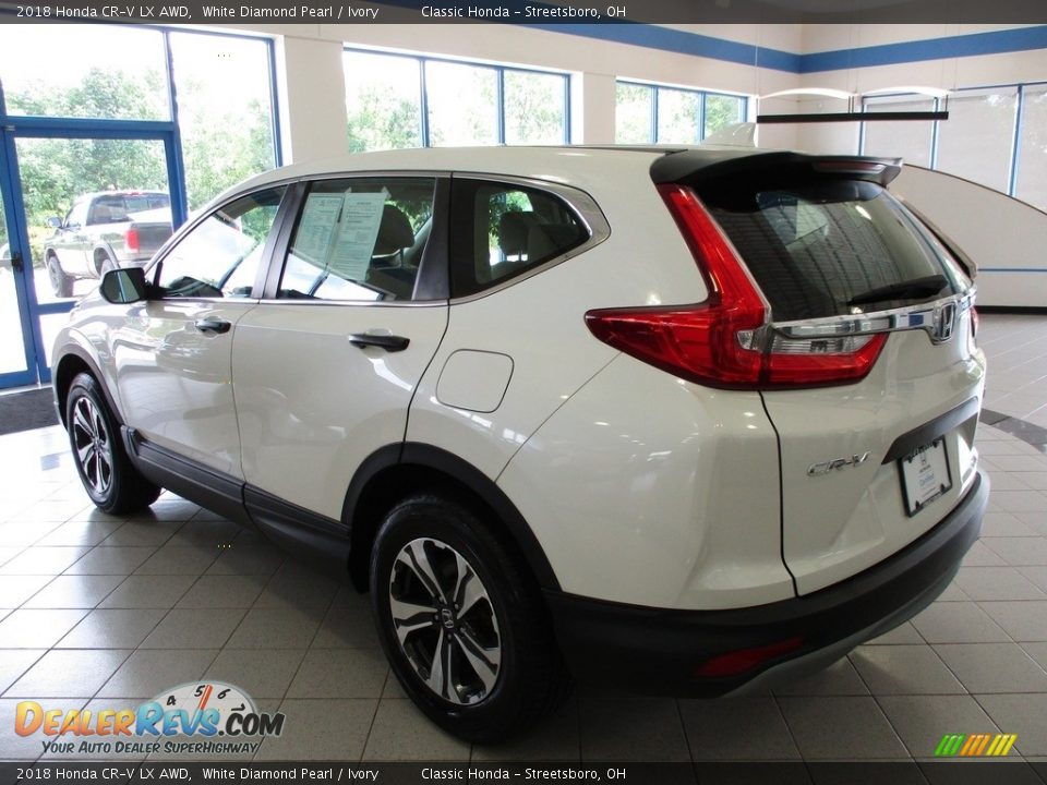 2018 Honda CR-V LX AWD White Diamond Pearl / Ivory Photo #9