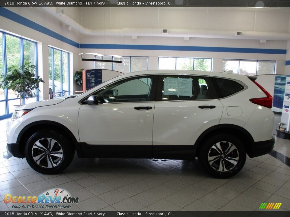 2018 Honda CR-V LX AWD White Diamond Pearl / Ivory Photo #10