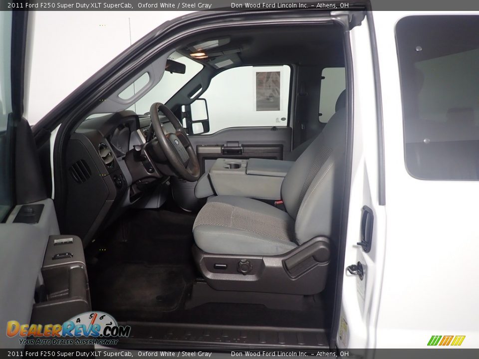 2011 Ford F250 Super Duty XLT SuperCab Oxford White / Steel Gray Photo #22
