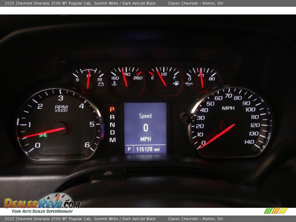 2015 Chevrolet Silverado 1500 WT Regular Cab Gauges Photo #7