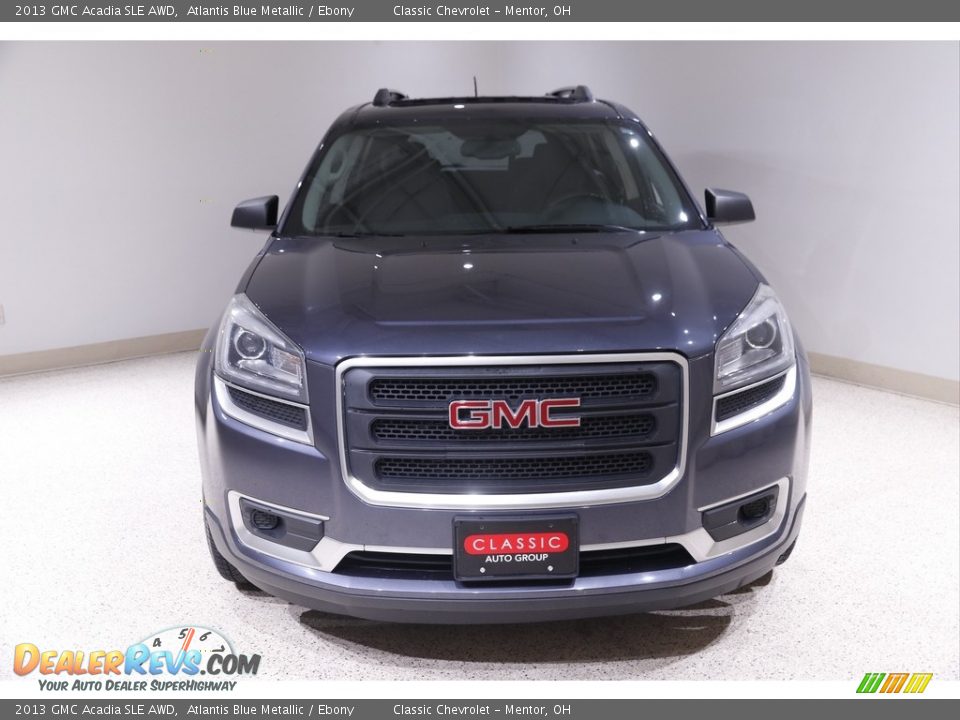 2013 GMC Acadia SLE AWD Atlantis Blue Metallic / Ebony Photo #2