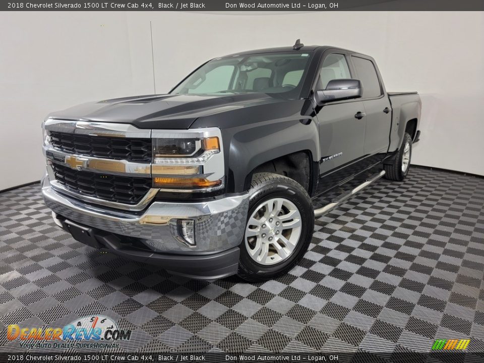 2018 Chevrolet Silverado 1500 LT Crew Cab 4x4 Black / Jet Black Photo #6