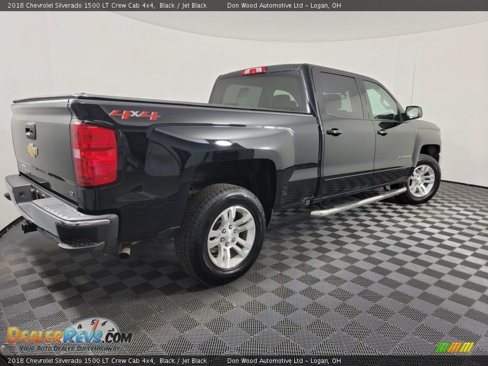 2018 Chevrolet Silverado 1500 LT Crew Cab 4x4 Black / Jet Black Photo #10