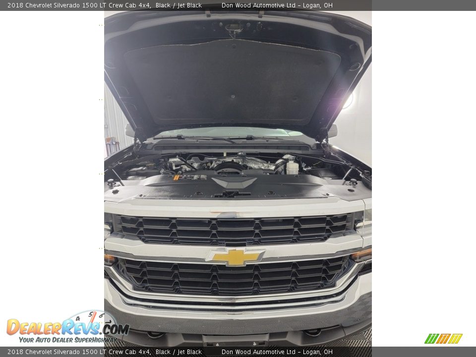 2018 Chevrolet Silverado 1500 LT Crew Cab 4x4 Black / Jet Black Photo #14