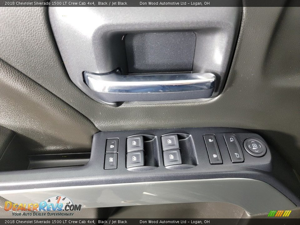 2018 Chevrolet Silverado 1500 LT Crew Cab 4x4 Black / Jet Black Photo #18