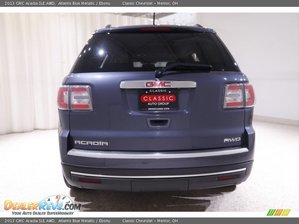 2013 GMC Acadia SLE AWD Atlantis Blue Metallic / Ebony Photo #18