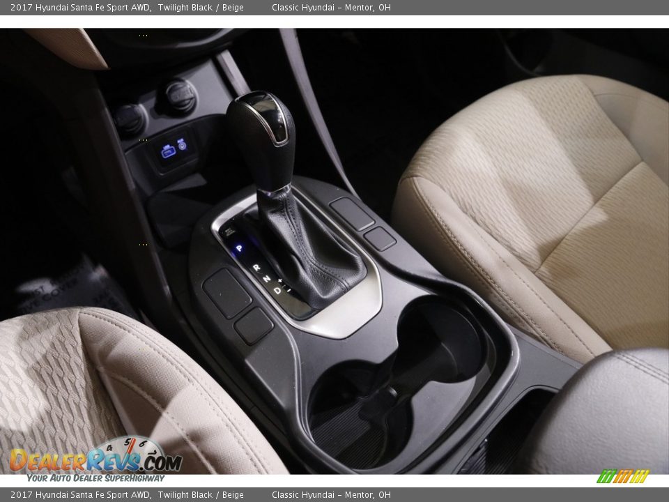2017 Hyundai Santa Fe Sport AWD Twilight Black / Beige Photo #12